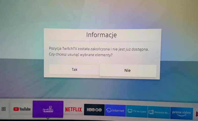 Fani e-sportu rozżaleni. Aplikacja Twitch TV znika z telewizorów Samsung