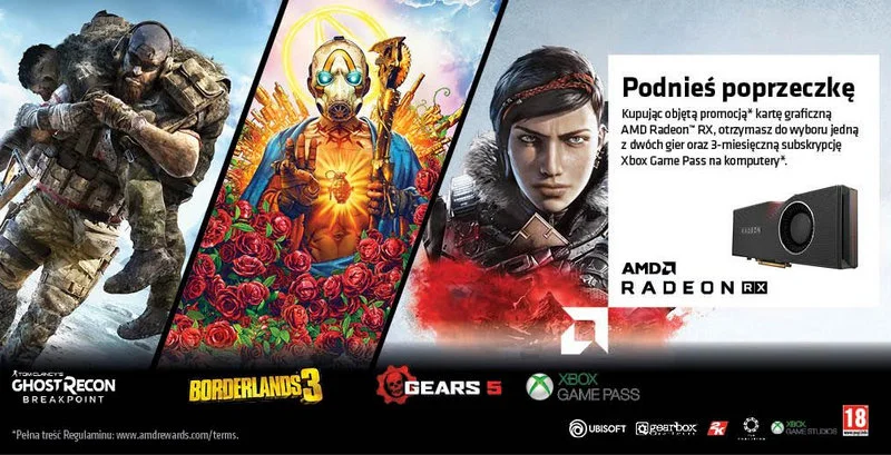Ruszyła promocja AMD. Topowe gry za darmo przy zakupie sprzętu spod znaku Radeon i Ryzen