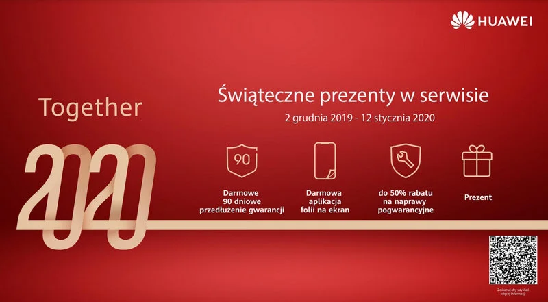 Huawei: 90 dni dodatkowej gwarancji na smartfony i folia ochronna za darmo dla każdego