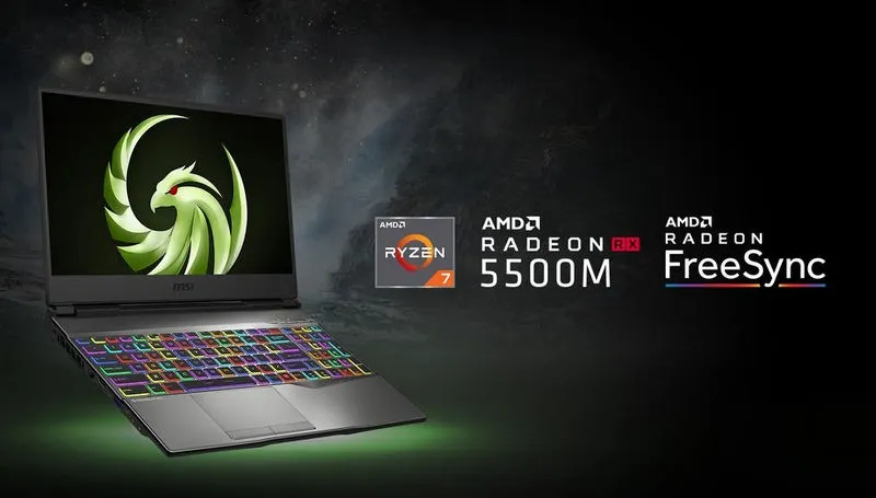 MSI  Alpha 15 – pierwszy laptop z nowej serii gamingowej z procesorem i kartą AMD