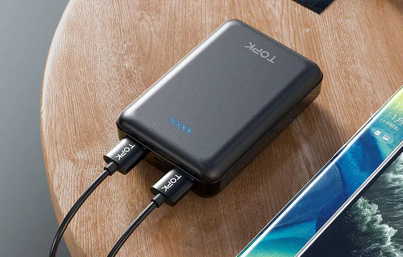 Kompaktowy powerbank TOPK 10000 mAh dostępny za 37 zł + dostawa z Polski