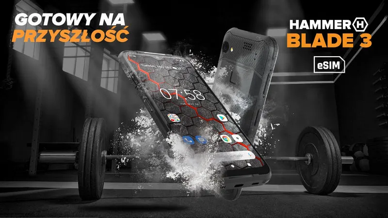 HAMMER Blade 3 – debiutuje nowy pancerny smartfon wspierający eSIM