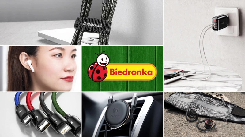 Produkty marki Baseus od czwartku w sklepach sieci Biedronka. Co warto kupić?