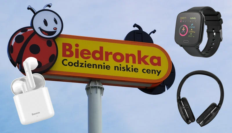 Tania elektronika w Biedronce. Słuchawki Baseus i nie tylko