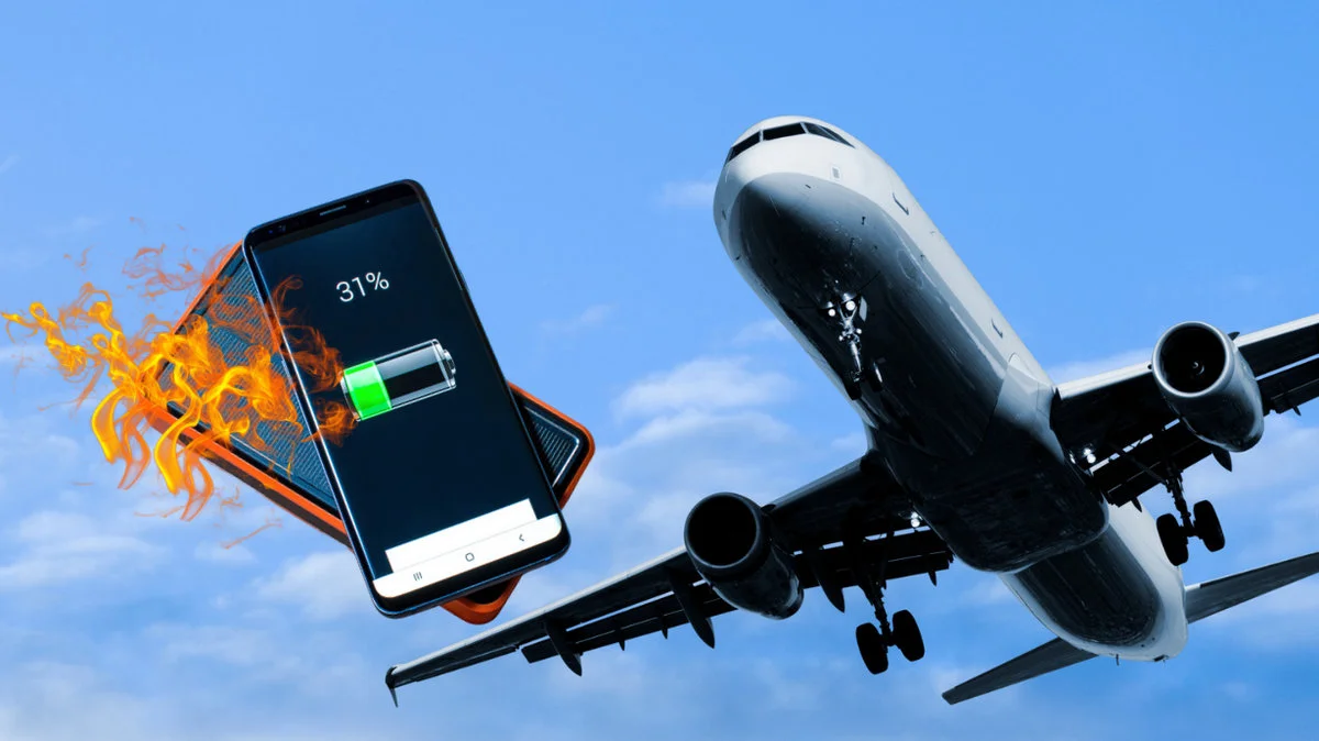 Pożar powerbanku na pokładzie samolotu, maszyna musiała zawrócić
