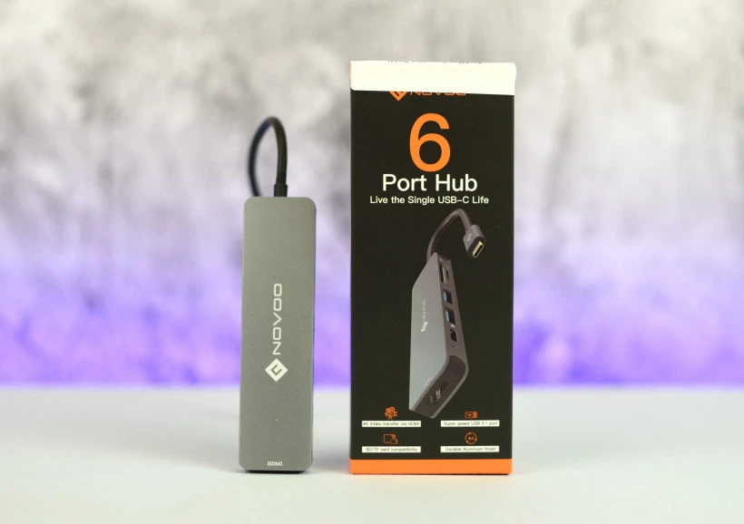 NOVOO USB-C Hub 6w1 01