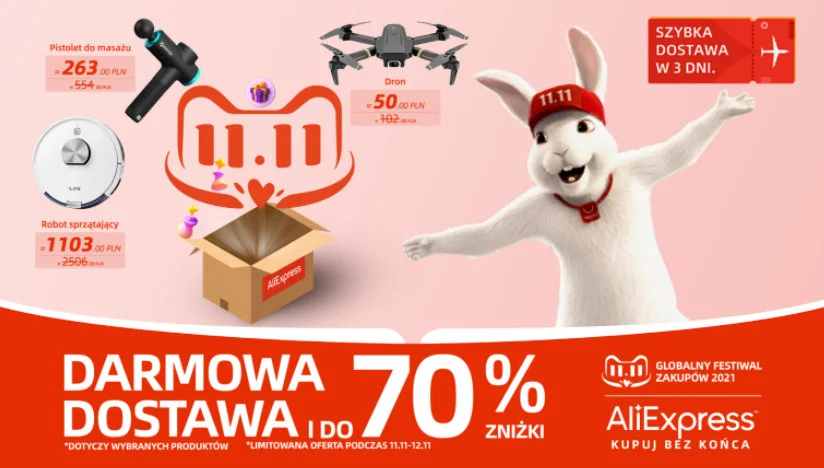 Wyprzedaż 11.11 AliExpress