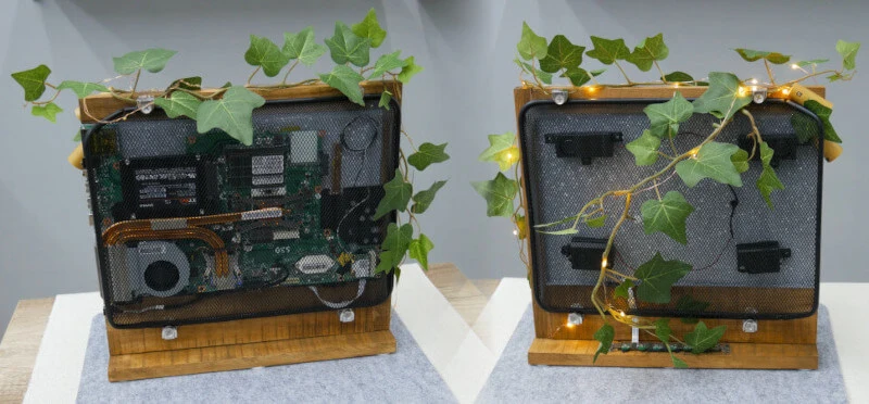 Gamingowy stary laptop MSI przeistoczył się w destop w stylu eko