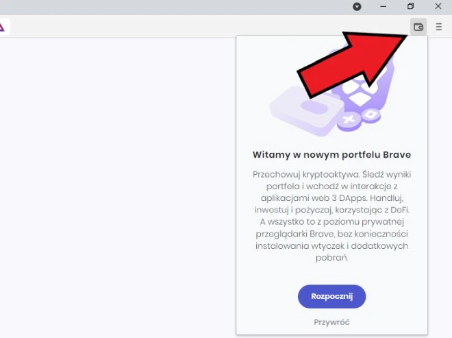 brave portfel kryptowalut
