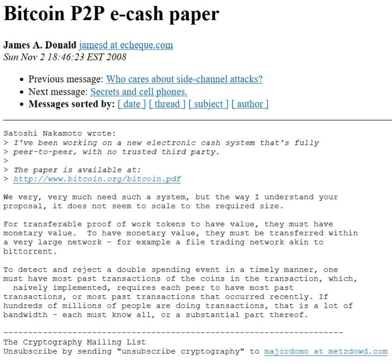 james a donald satoshi nakamoto