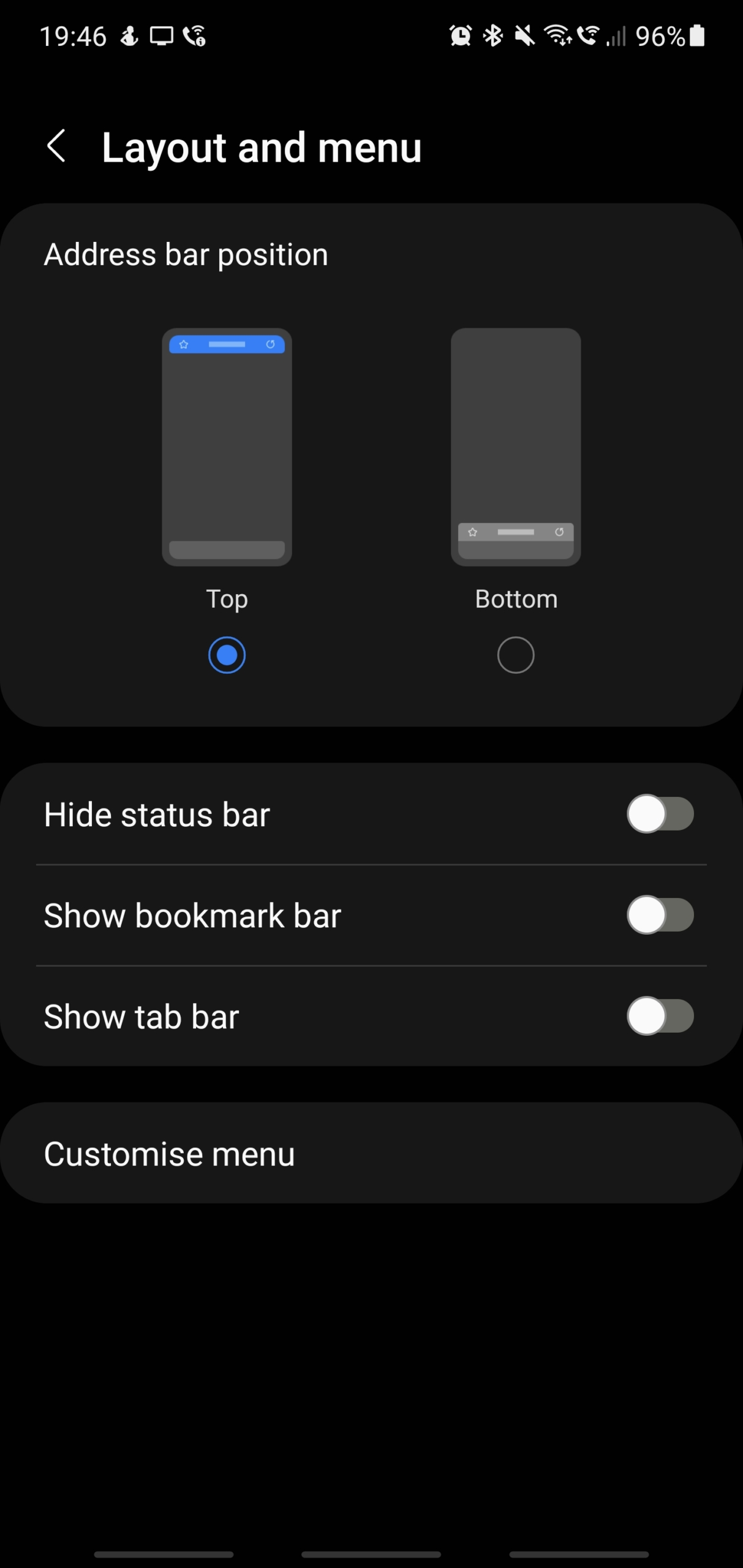 samsung browser przeniesienie adresu 2