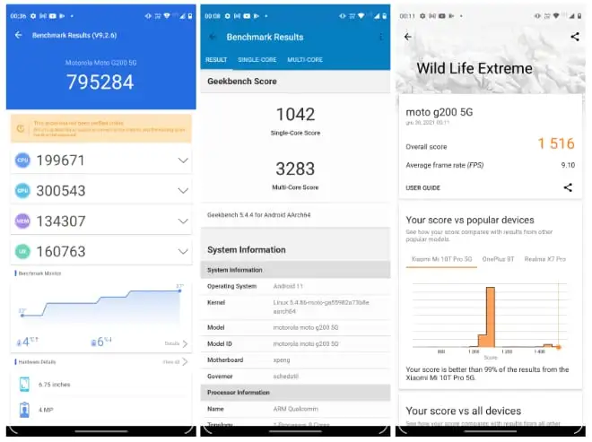 Motorola Moto G200 5G - test