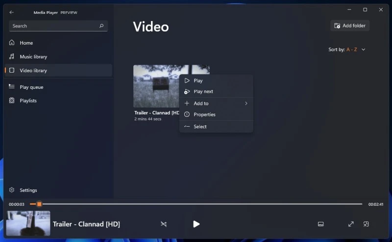 windows 11 media player