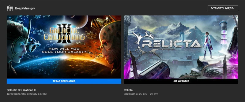 Galactic Civilizations III za darmo w Epic Games. Możesz grać też w GeForce Now