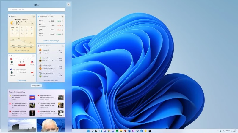 Widżety w Windows 11