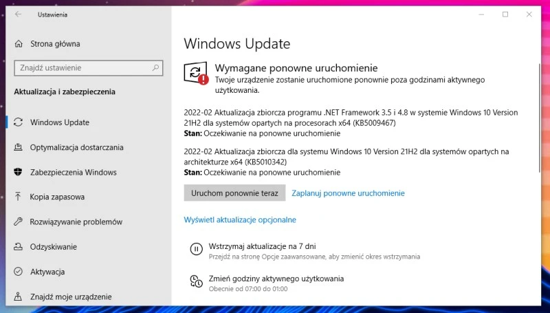windows 10 aktualizacja