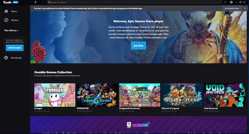 Humble Bundle zacieśnia współpracę z Epic Games Store. Aplikacja do pobrania u Epica