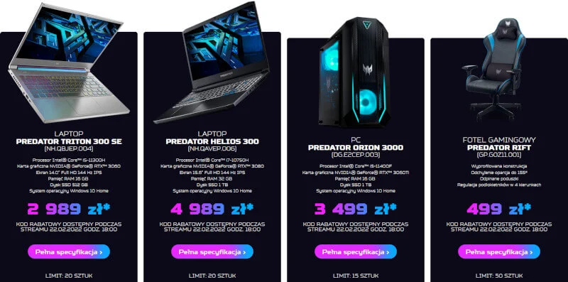 Predator Gaming Stream z gwiazdami podczas Intel Extreme Masters już jutro