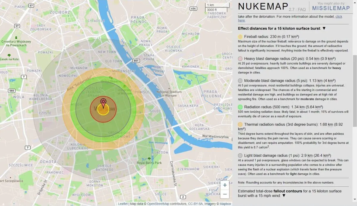 nukemap-warszawa