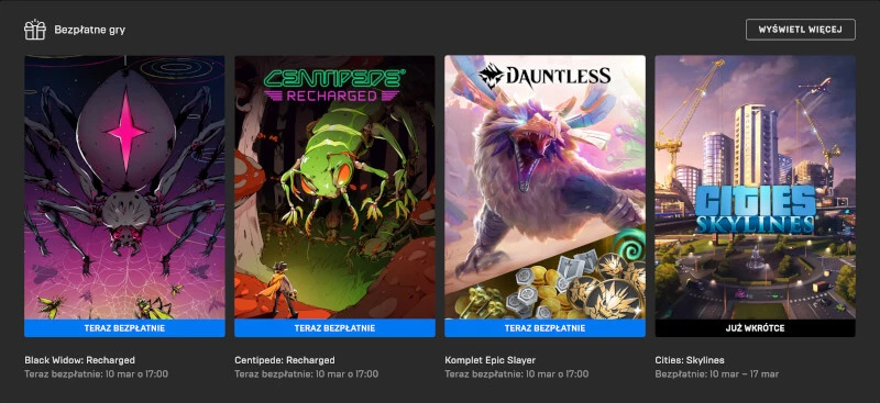 Dwa retro klasyki Atari Arcade i pakiet do Dauntless z darmo w Epic Games Store