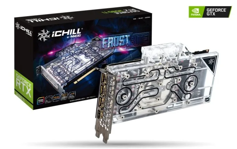 Inno3D GeForce RTX 3080 Ti Frostbite, czyli GPU chłodzone wodą