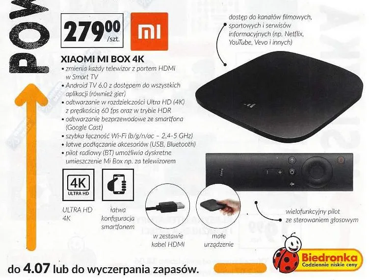 Mi Box 4K Biedronka