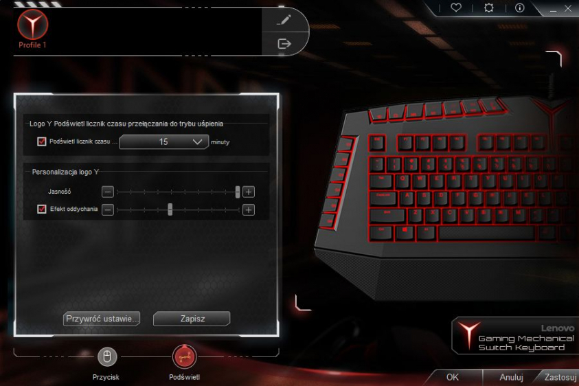 Lenovo Y Gaming Mechanical Switch Keyboard