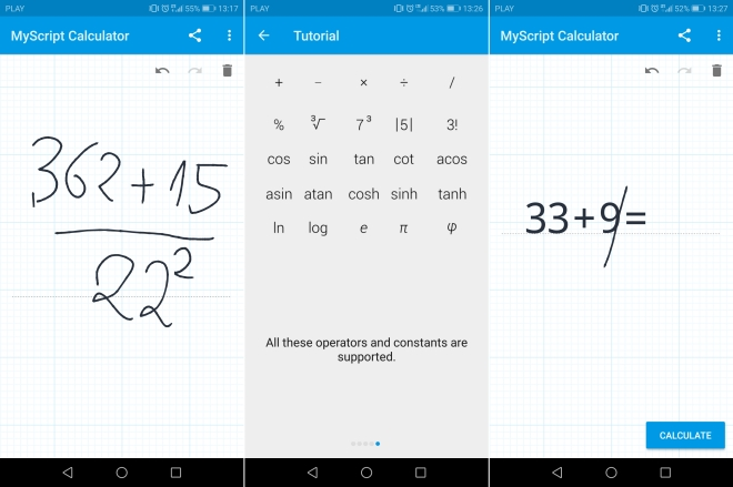 MyScript Calculator scr 1