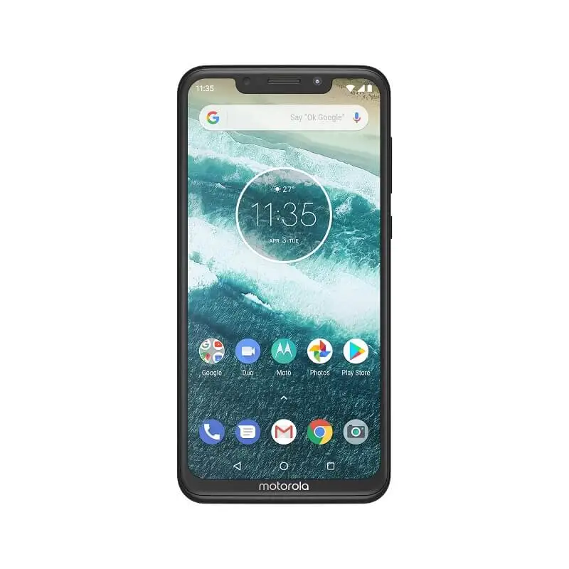 Motorola One Power - INDIA Black Frontside
