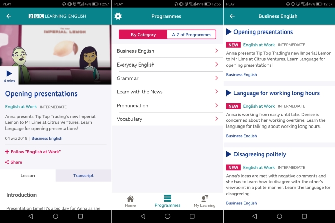 BBC Learning English scr 1
