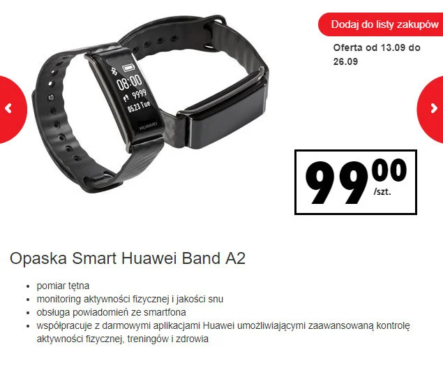 Opaska Smart Huawei Band A2