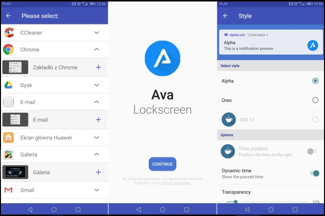 Ava Lockscreen scr 1
