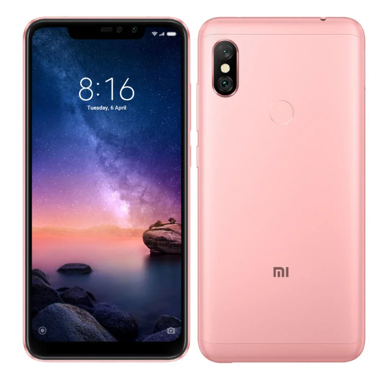 redmi 6 pro pink
