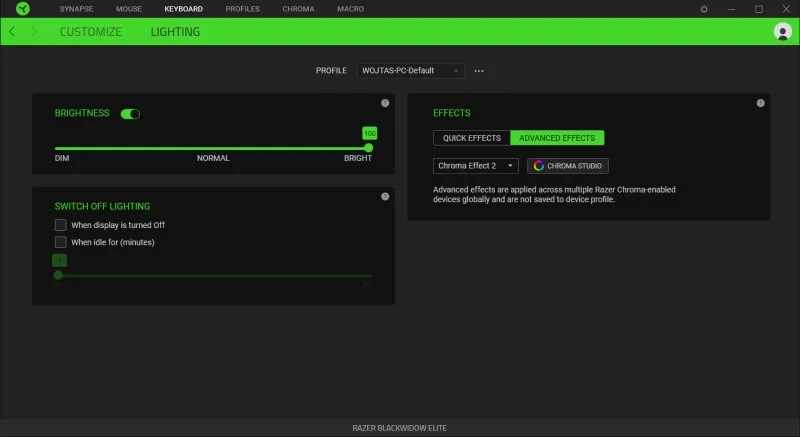 Razer BlackWidow Elite soft 2