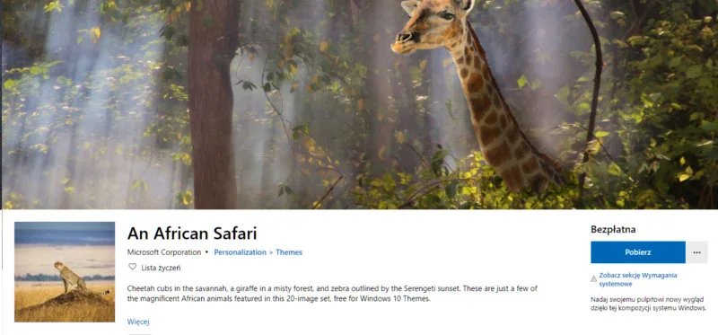 win 10 safari theme