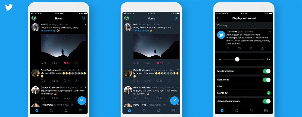 twitter darkmode ios