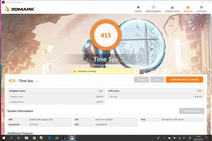 3DMark Surface Pro 6