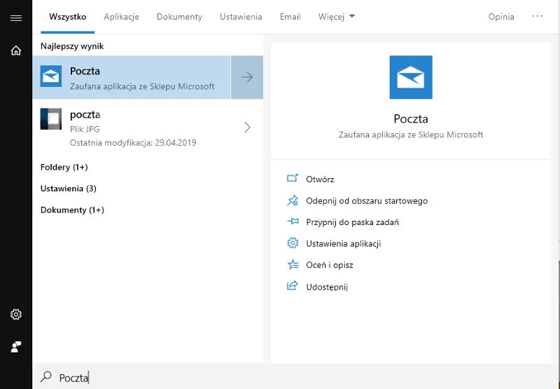 poczta win10 1