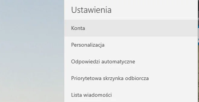 poczta win10 8