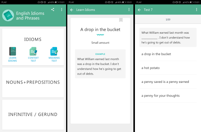English idioms and phrases