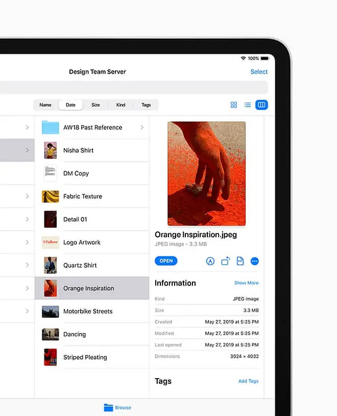 iPadOS sd