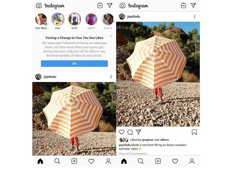 instagram bez polubien