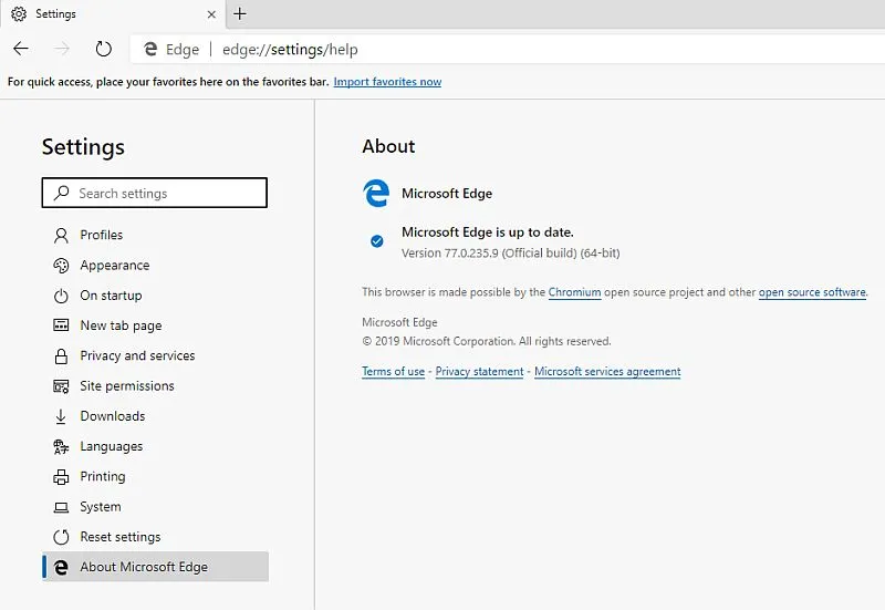 edge chromium stable