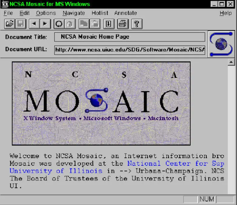 Mosaic browser