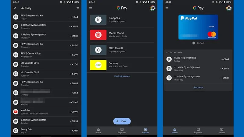 google pay ciemny motyw 1