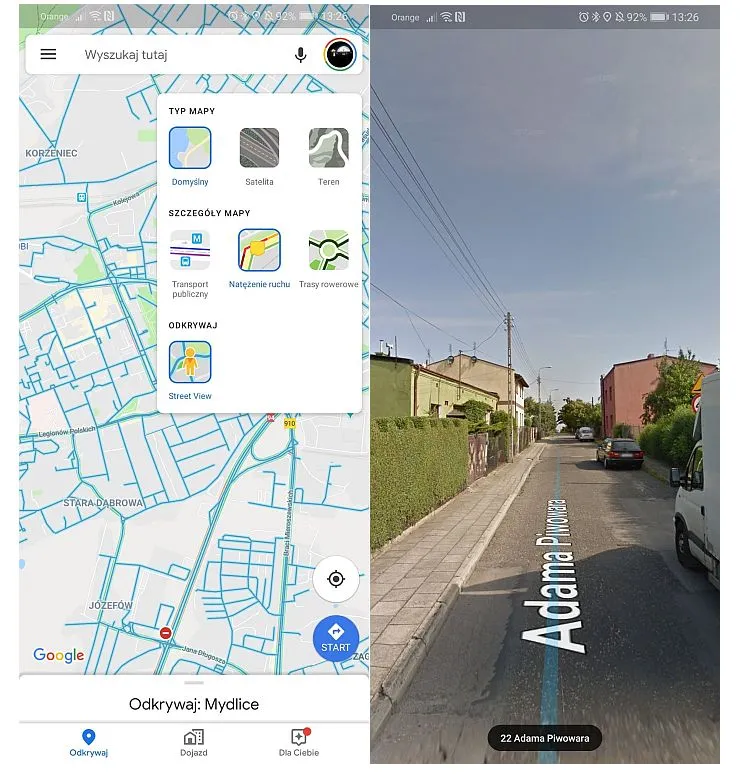 Mapy Google street view 1