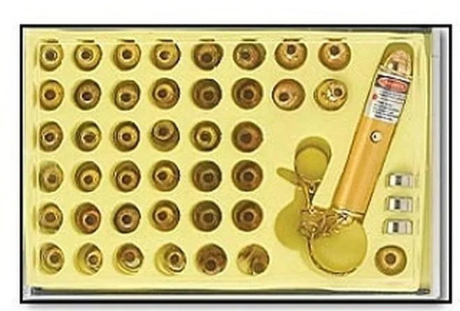 Lasery z wymiennymi końcówkami