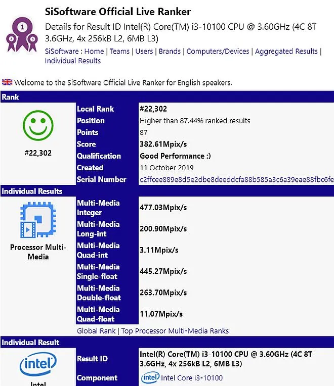 intel core i3-10100