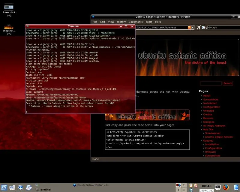 Ubuntu Satanic Edition