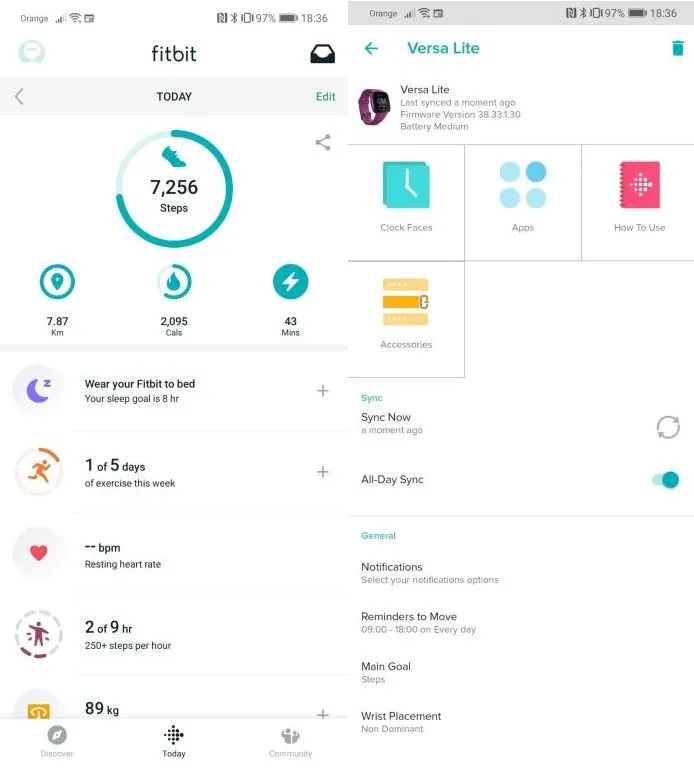 fitbit app 2
